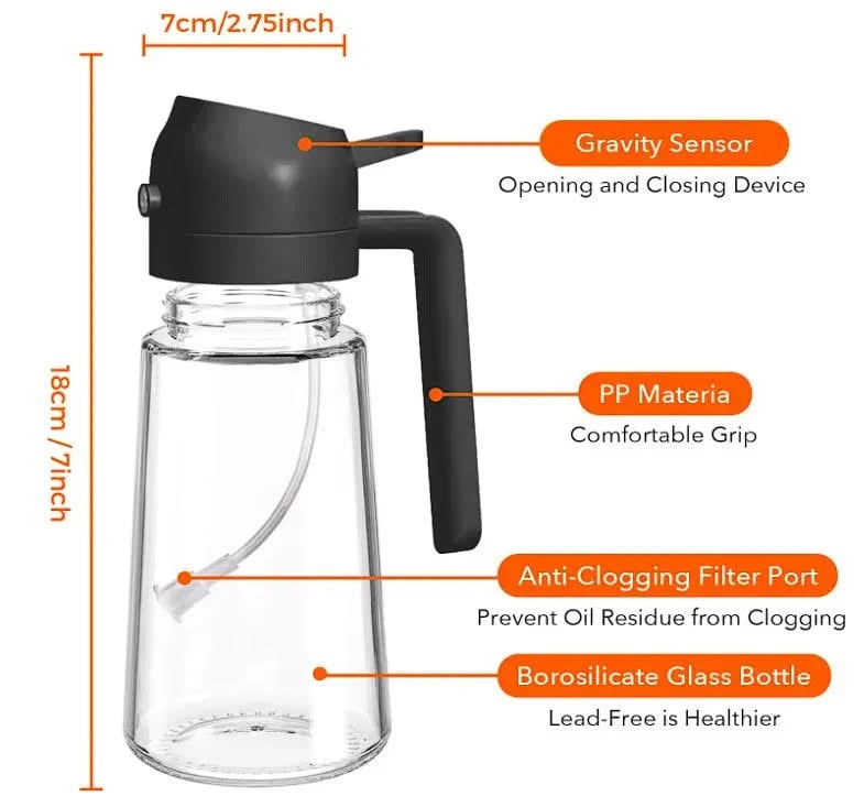 2 in 1 Oil Dispenser Bottle FREE GIFT 1 - PixelShop