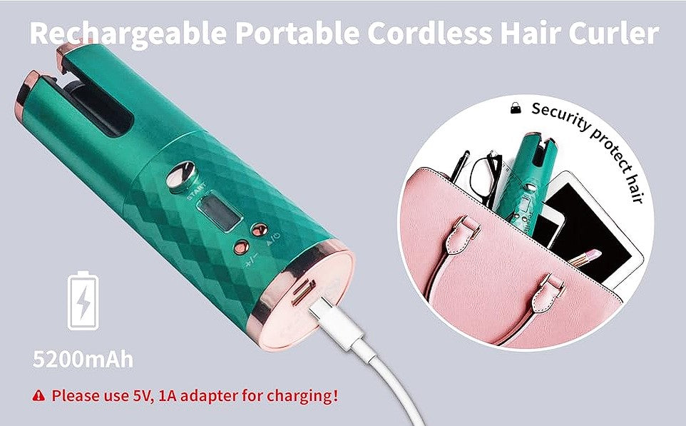 PixelShop® - Cordless Automatic Hair Curler