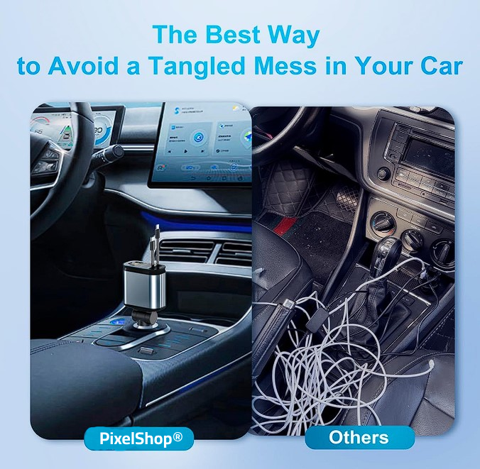 PixelShop® - Starry Sky 4 in 1 Car Charger