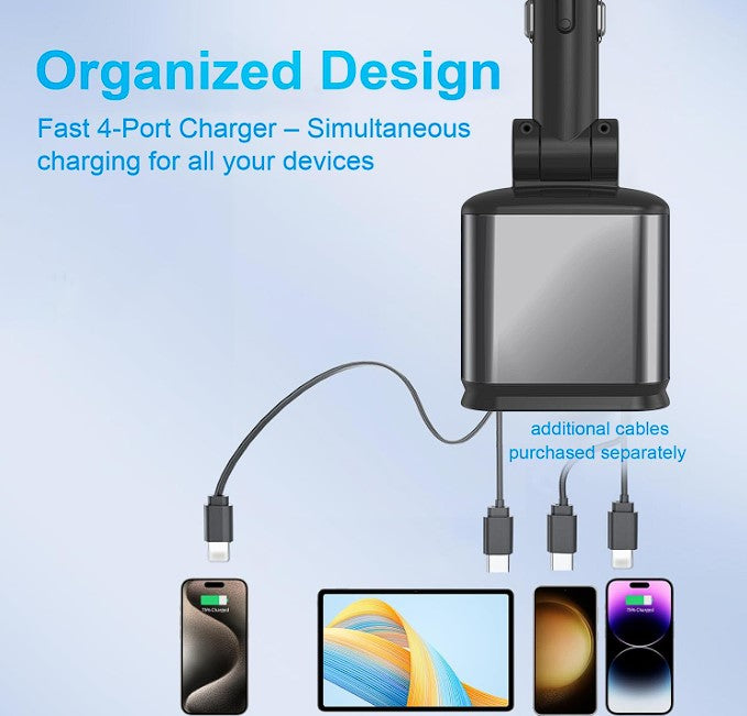 PixelShop® - Starry Sky 4 in 1 Car Charger