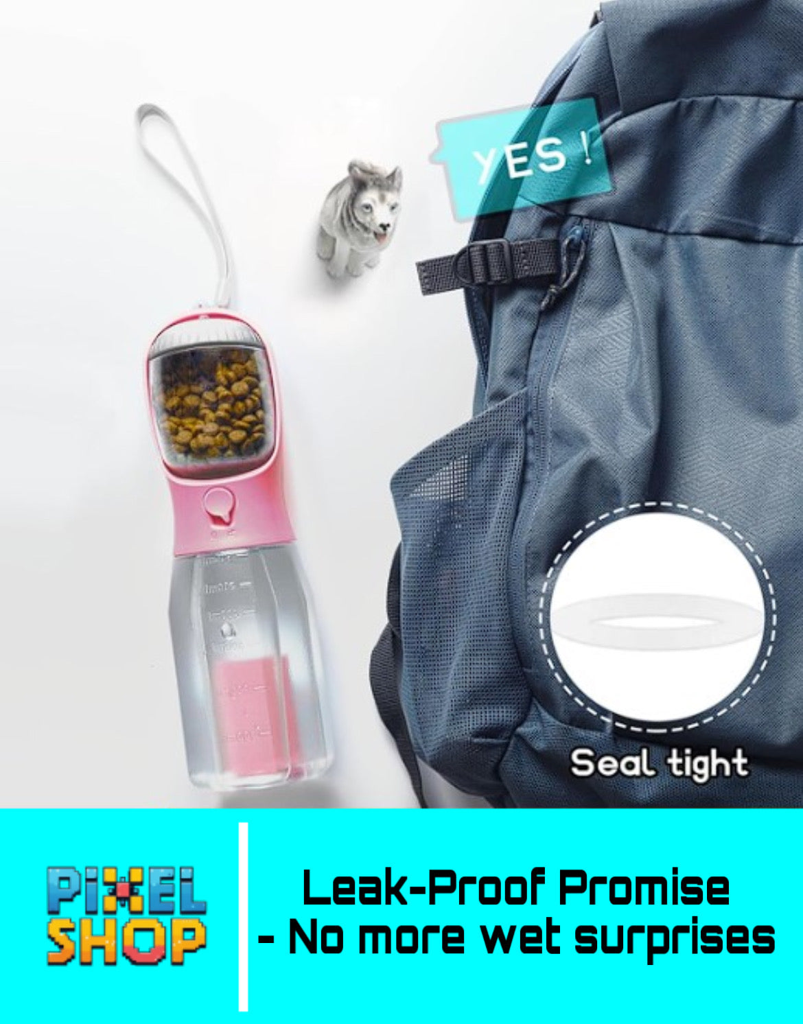 PixelShop® - 3 in 1 Pet Bottle