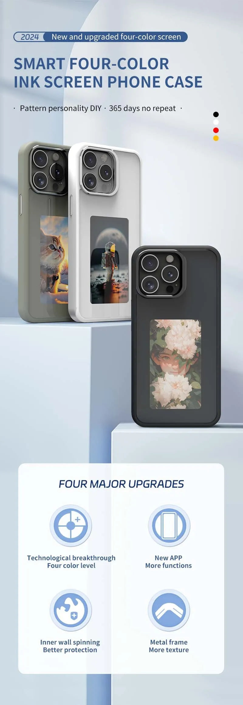 PixelShop®: E-ink Iphone Case with Screen Projection