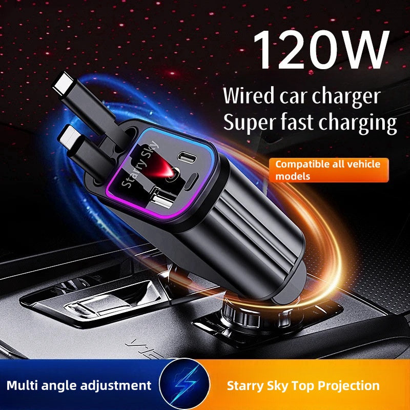 PixelShop® - Starry Sky 4 in 1 Car Charger