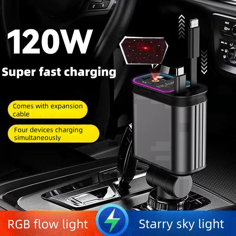 PixelShop® - Starry Sky 4 in 1 Car Charger