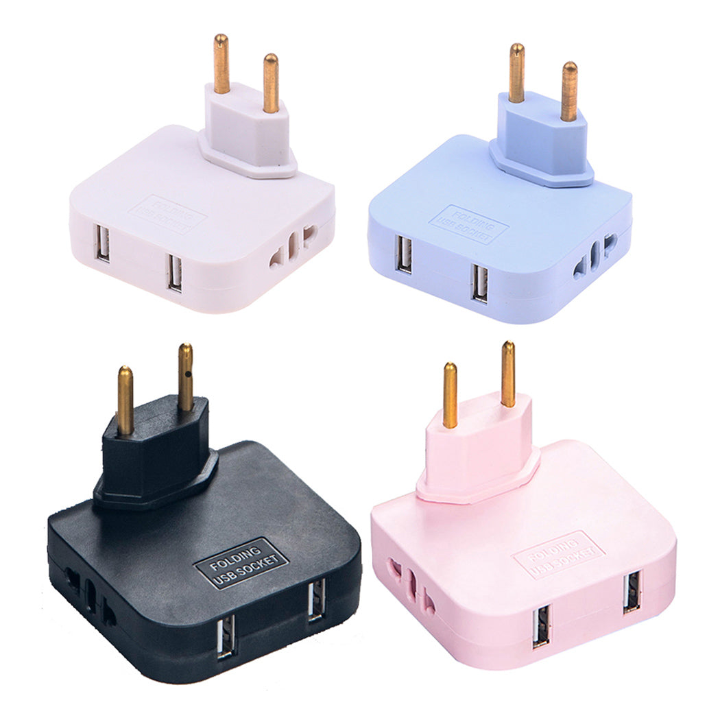 PixelShop® - 180º Rotating European Socket w/USB