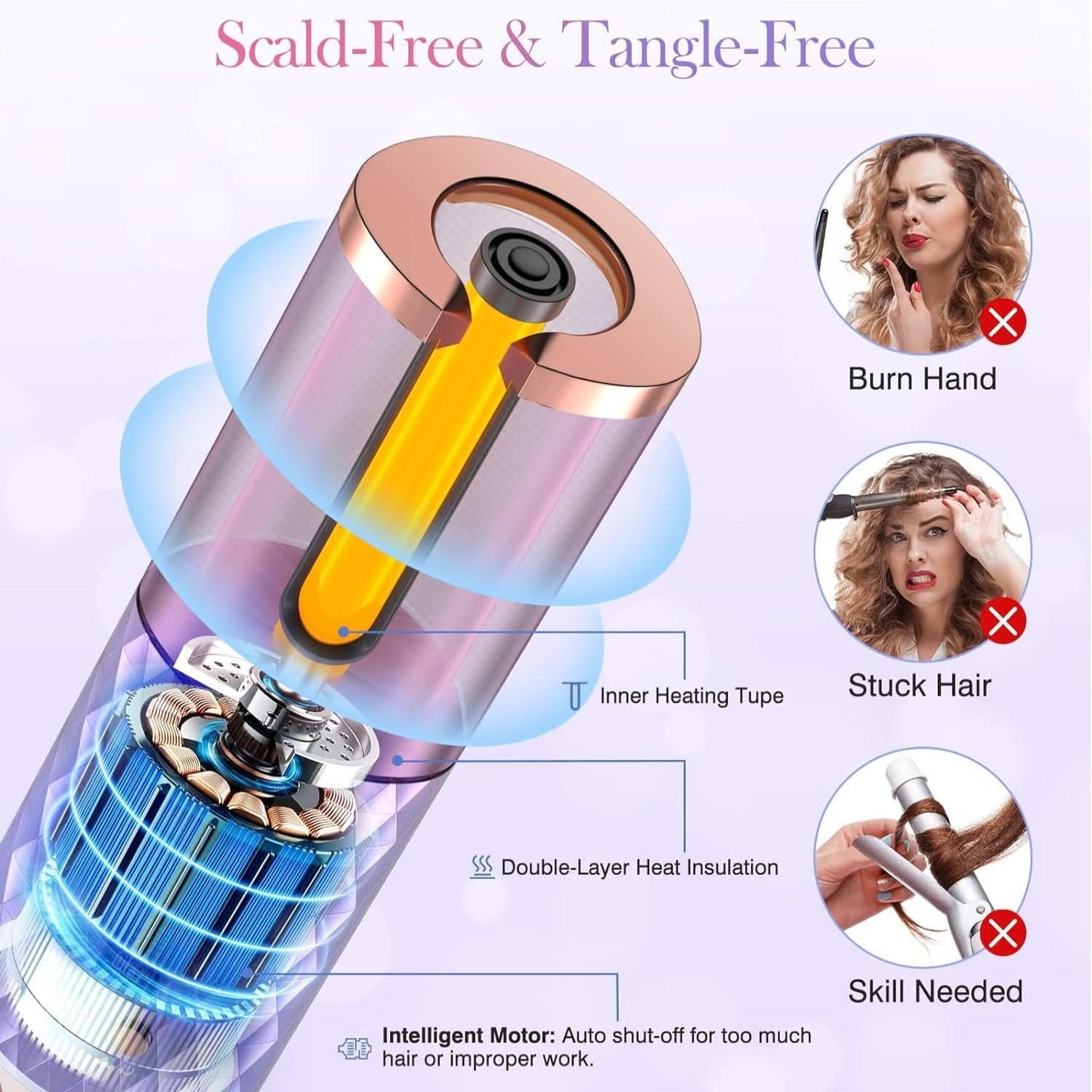 Cordless Automatic Hair Curler - PixelShop