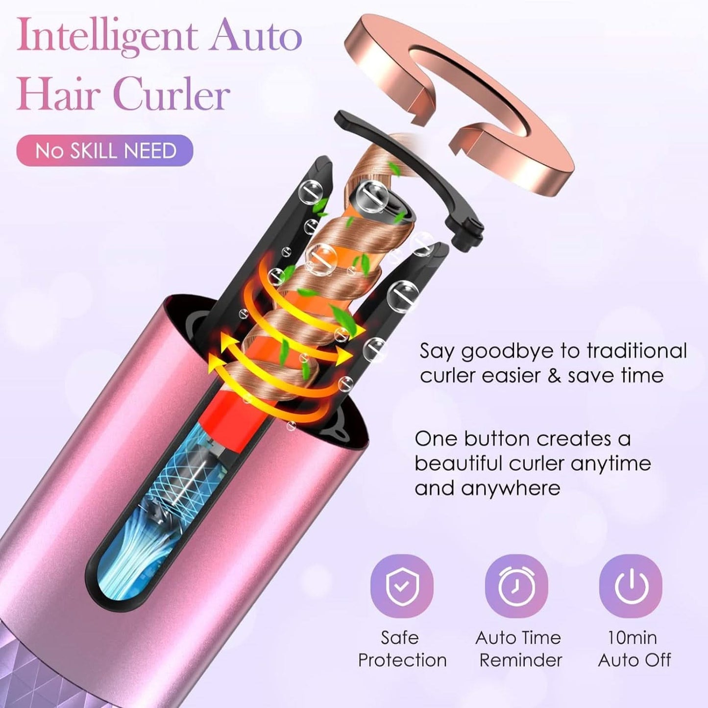 Cordless Automatic Hair Curler - PixelShop