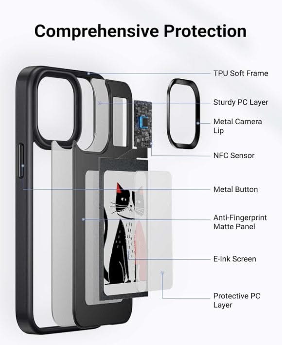 DIY E - ink Iphone Case⢠with Screen Projection - PixelShop