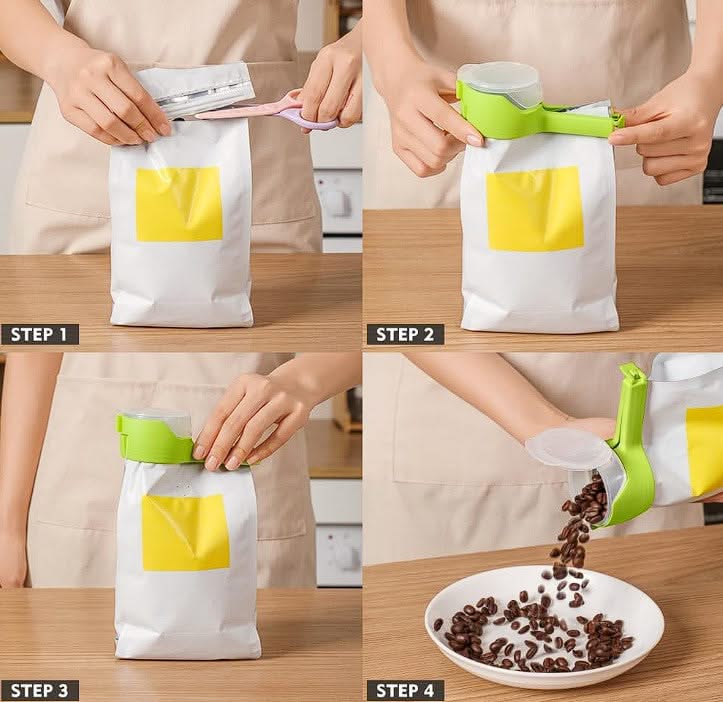Seal & Pour - Food Bag Clips - PixelShop