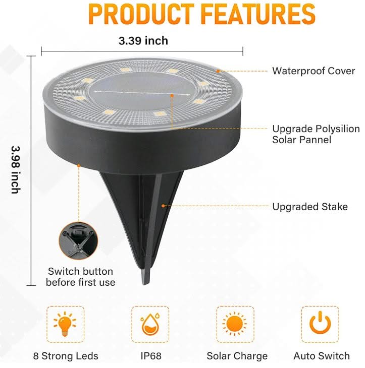 Solar Power Ground Light - PixelShop