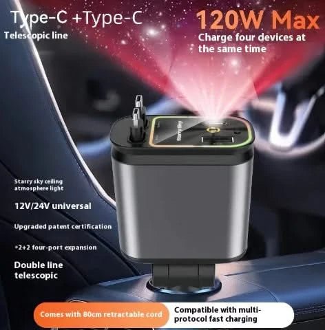 Starry Sky™ 4 in 1 Car Charger FREE GIFT 2 - PixelShop