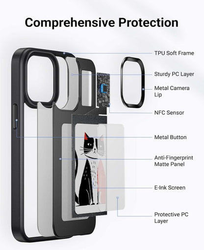 PixelShop®: E-ink Iphone Case with Screen Projection