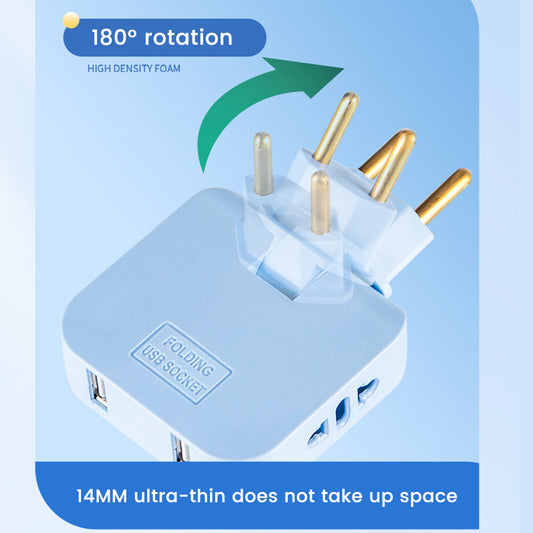 PixelShop® - 180º Rotating European Socket w/USB